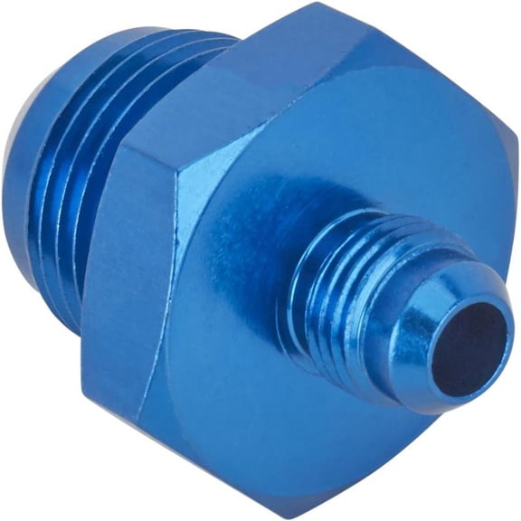 Aluminum Flare Reducer Adapter, Blue, -6 AN to -12 AN