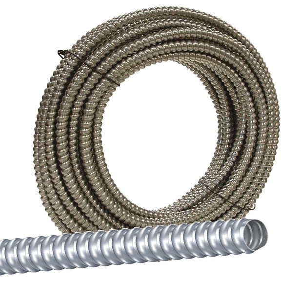 Southwire Aluminum Flexible Conduit Indoor & Outdoor Use, NEC-Compliant