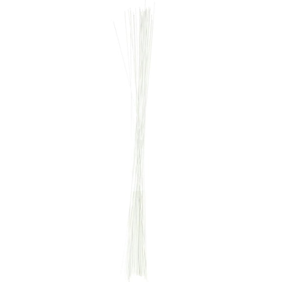 HOMEFORD Aluminum Floral Wire, 18-gauge, 18-inch, 12-count, White