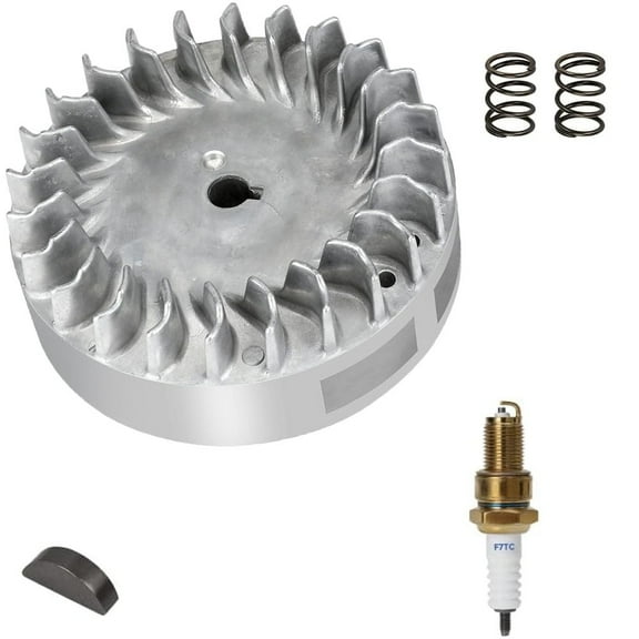 Aluminum Flywheel 10krpm Works with Predator 212 Non hemi Engine Ghost 212cc 224cc 69730 69736 6.5hp GX200 196cc BSP Tilly Coleman CT200U BT200X Mini Bike Performance Parts with Key & Valve Springs