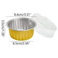 thumbnail image 1 of Aluminum Foil Baking Cups 20-Pack | Round Pudding Cake Cups with Lids | Heat-Resistant for Oven Grill Microwave | Diameter Tin Foil Containers, 1 of 3