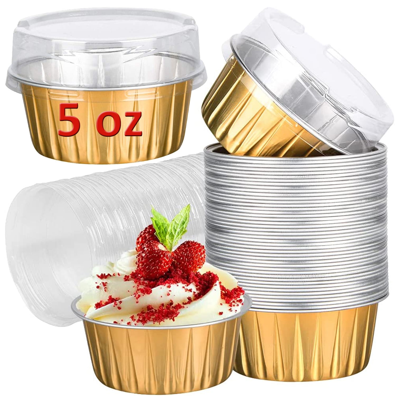 Gold Jumbo Cupcake Liners - Country Kitchen SweetArt