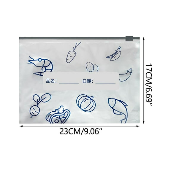 Aluminum Foil Food Bags, 10-Pack Thickened Sealed Bags for Fridge & Freezer Storage, Airtight Closure for Freshness, Ideal for Vegetables & Meats