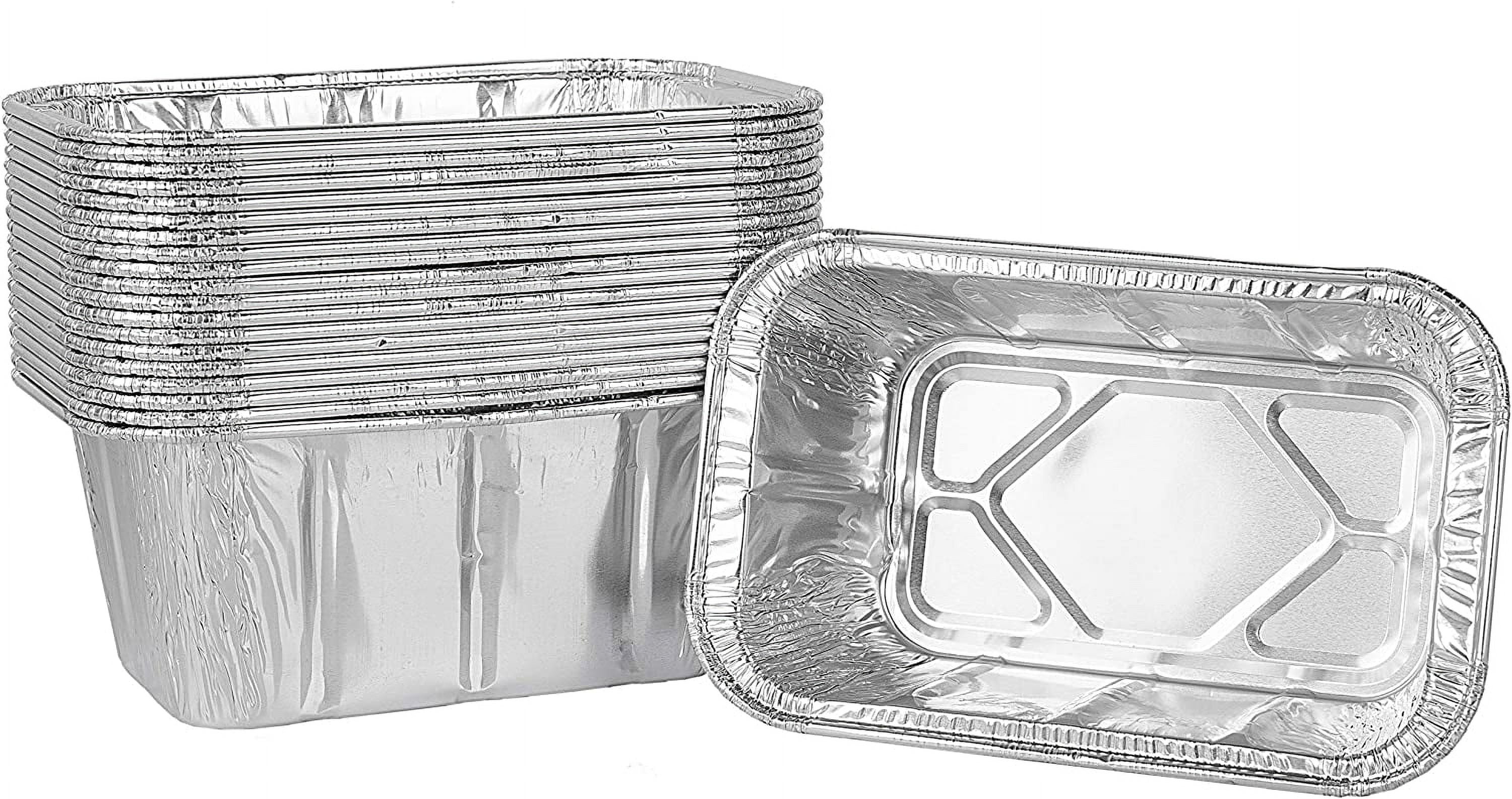 Aluminum Foil Grill Drip Pans, BBQ Grease Trays for Blackstone 17 and