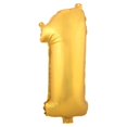 thumbnail image 1 of Aluminum Foil Number Balloon "1", Gold, 34-Inch, 1 of 1