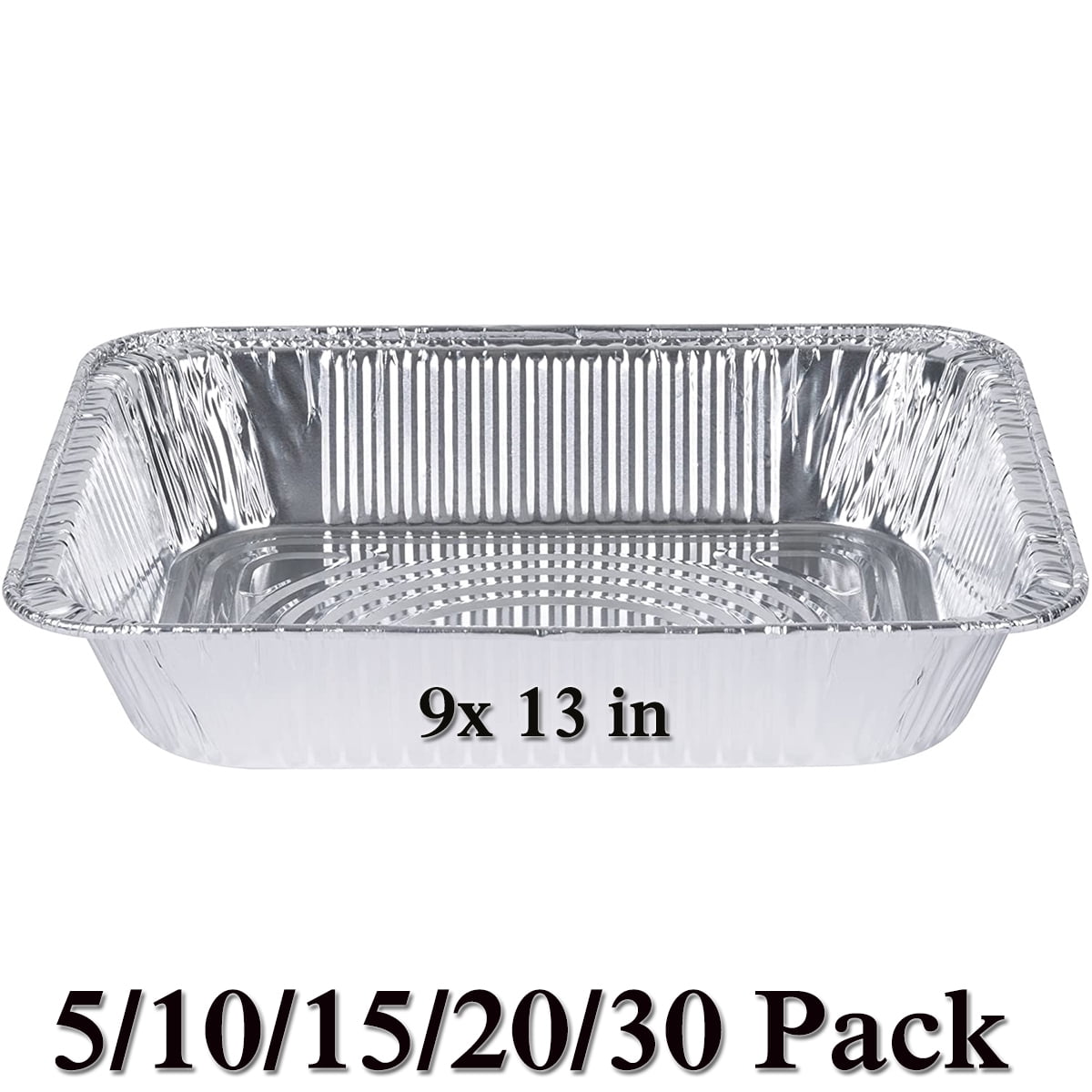 Aluminum Foil Pan Aluminum Pan Disposable Aluminum Foil Pan | Durable Disposable Grill Dripping Grease Tray | Half-size Deep Steam Pan and Oven Buffet Tray