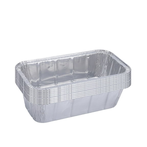 Aluminum Foil Pans, Disposable 9x5 Baking Pans, 850ml Thickened Tin Paper Box Cake Tin Foil Pans Holders for Cake, Table, Cooking, Tray Tin Foil Disposable Package Barbecue Lunch Box