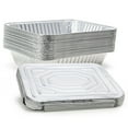Aluminum Foil Pans with Lids TINANA 9x13 Disposable Foil Pans with