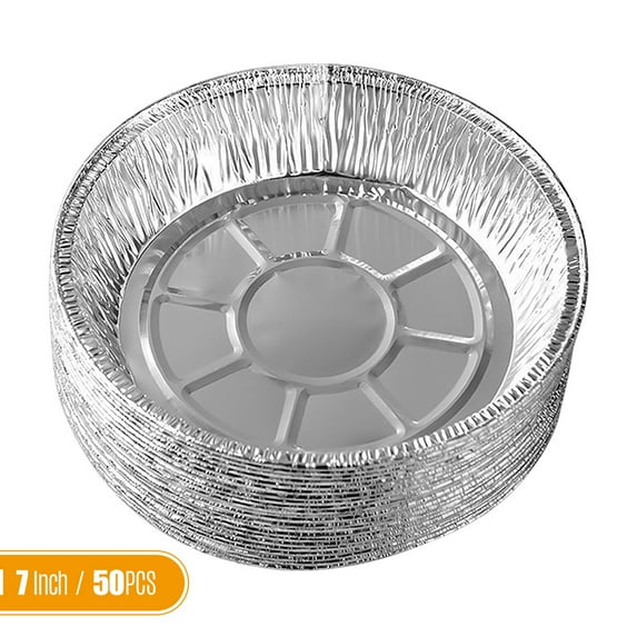 Aluminum Foil Pans,Pans Air Fryers Round Tin Pie Inch Disposable Plates 7 Inch Disposable 50pcs 7 Inch Pie Pans Air Disposable Plates Round Tin Pie Pans Buzhi Huiop Yubz