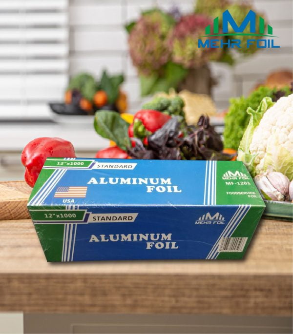 HANDI FOIL Professional Aluminum Foil Roll – 12” X 1000 Ft, Heavy-Duty For Food Service & Catering