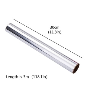 Aluminum Foil Rolls, Thick Heavy Duty Household Aluminum Foil Roll, Multipurpose Safe Foil Wrap Barbecue Tinfoil Kitchen Tools for Cooking, Baking, Roasting, Grilling, Freezer Storage,Sliver 3M