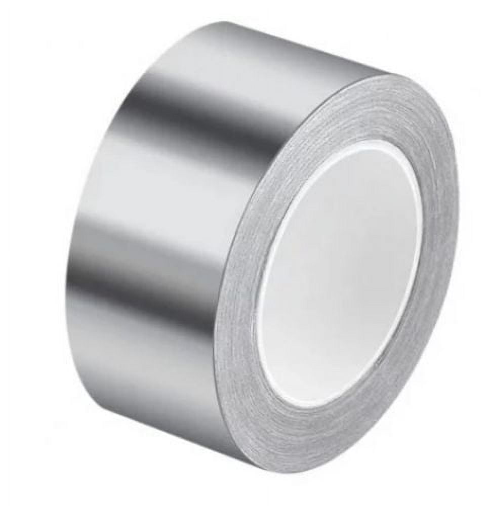 Aluminum Foil Tape 1.2inch x 33Feet x 4mil Heavy Duty Silver Reflective Adhesive Tape Professional Grade Metal Duct Tape for Insulation & Sealing HVAC,Dryer,Exhaust Pipe,Furnace,AC,Ductwork