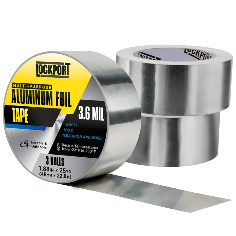 30-Feet High Temperature Tape – Aluminum Foil Tape for Metal, Plastic, –  Impresa Products