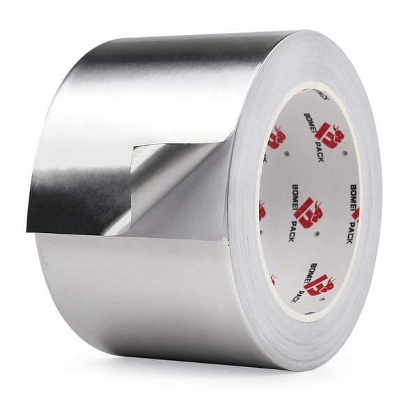 Aluminum Foil Tape,Heavy Duty Metal Tape,High Temperature Silver Duct Tape,Perfect for Sealing & Patching,HVAC,Air Ducts,Insulation and Repair (3 Inch)