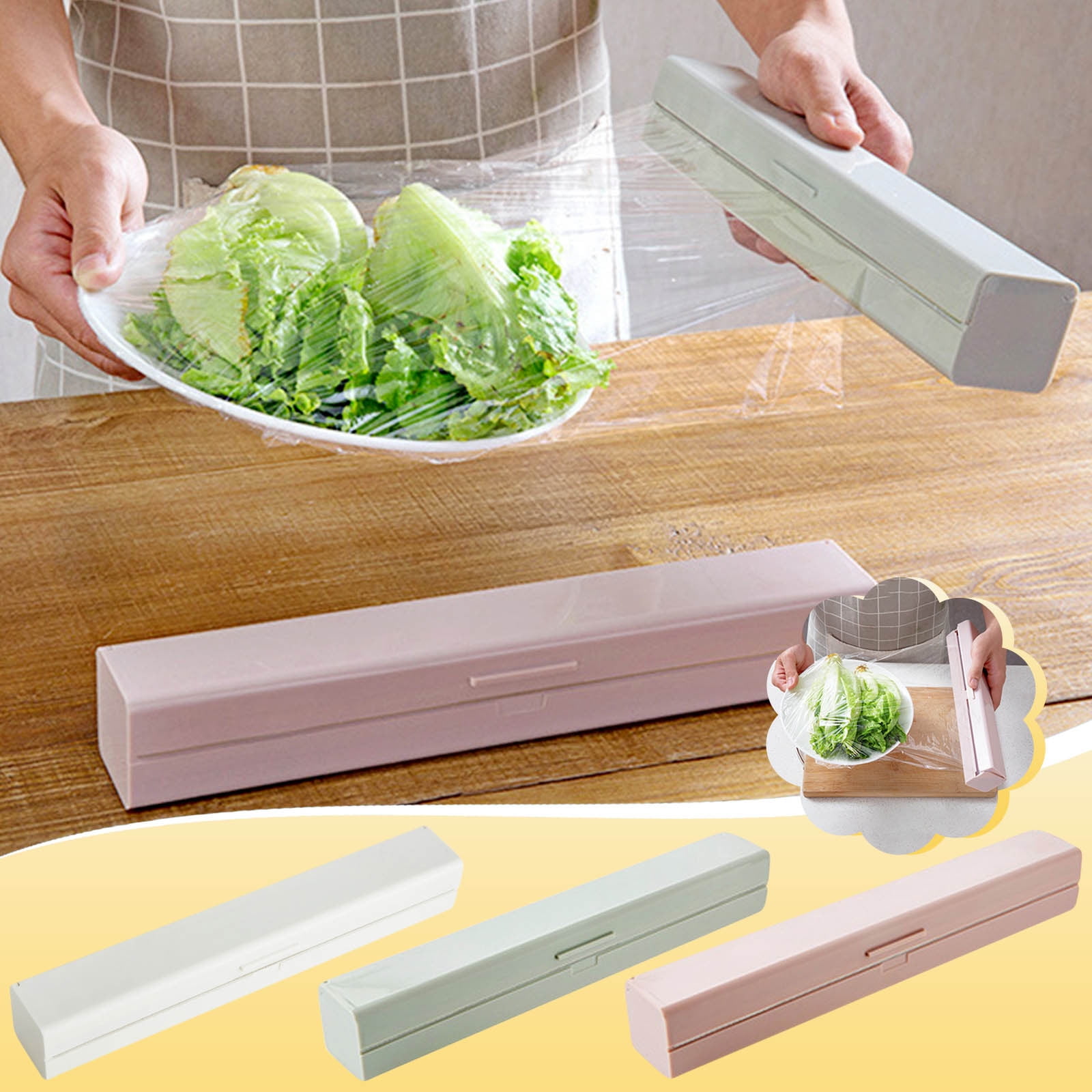 Aluminum Foil Wrap Dispenser, Slide Cutting Edge, Durable Plastic ...