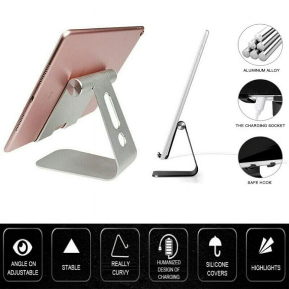Aluminum Foldable Tablet Stand Holder For For Mobile Phone3.5"-8"/iPad 7.9"-9.7"