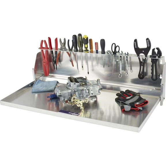 Aluminum Folding Work Table, 35 X 18 Inches