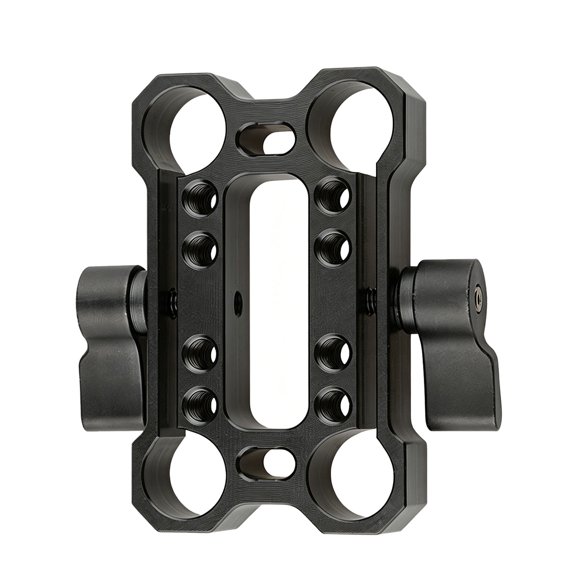 Aluminum Four Port 15Mm Rod Adapter 1/4Inch Thread Sliding Block For Camera Rod Four Hole Pipe Clamp Accessories