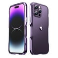 thumbnail image 1 of Aluminum Frame Metal Bumper Frame Slim Hard Case Cover for Apple iPhone 14 Pro , Metal Frame Armor Bumper, Raised Edge Protection for iPhone 14 Pro 6.1 inch 2022,Darkpurple, 1 of 6