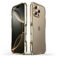 thumbnail image 1 of Aluminum Frame Metal Bumper Frame Slim Hard Case Cover for iPhone 16, Metal Frame Armor Bumper, Raised Edge Protection for iPhone 16, Gold, 1 of 6