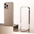 thumbnail image 1 of Aluminum Frame Metal Bumper Frame Slim Hard Case Cover for iPhone 13, Metal Frame Armor with Soft Inner Bumper, Raised Edge Protection For iPhone 13,Gold, 1 of 12