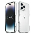 thumbnail image 1 of Aluminum Frame Metal Bumper Frame Slim Hard Case Cover for iPhone 14 Pro Max, Metal Frame Armor Bumper, Raised Edge Protection for iPhone 14 Pro Max 6.7 inch 2022, Silver, 1 of 6