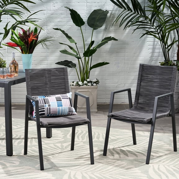 Aluminum Frame with Hand - Crafted Rope / Create a Comfortable Outdoor Dining Area
