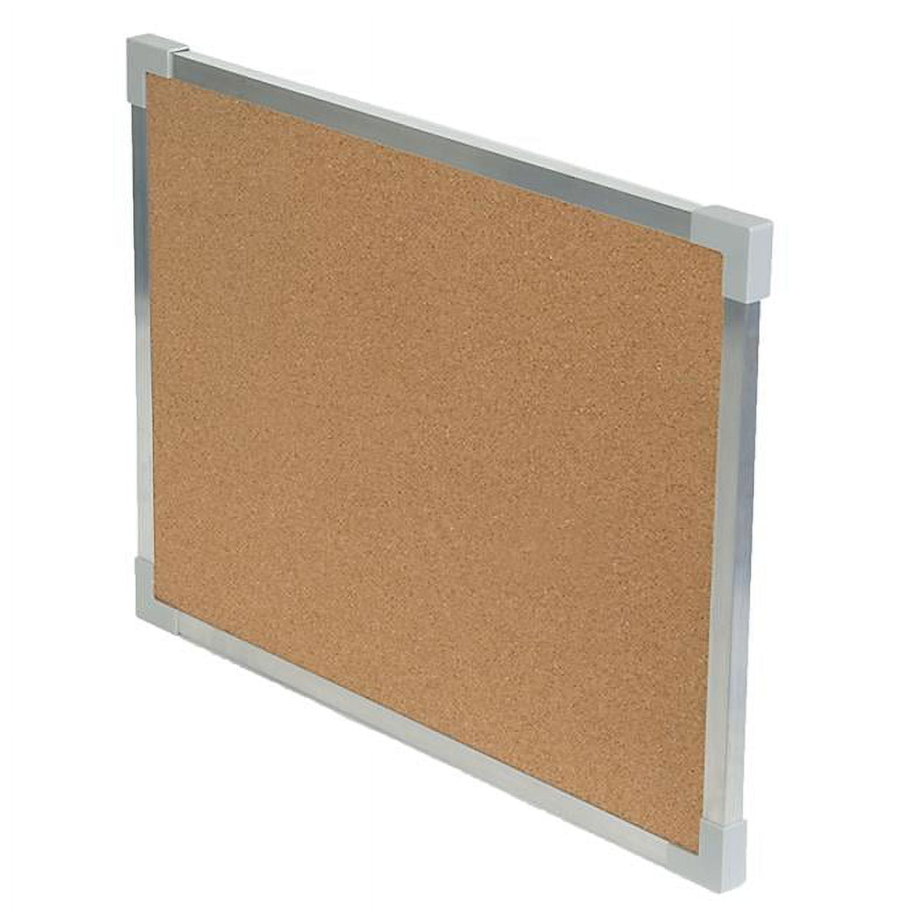 18" x 24" Aluminum Framed Natural Cork Bulletin Board