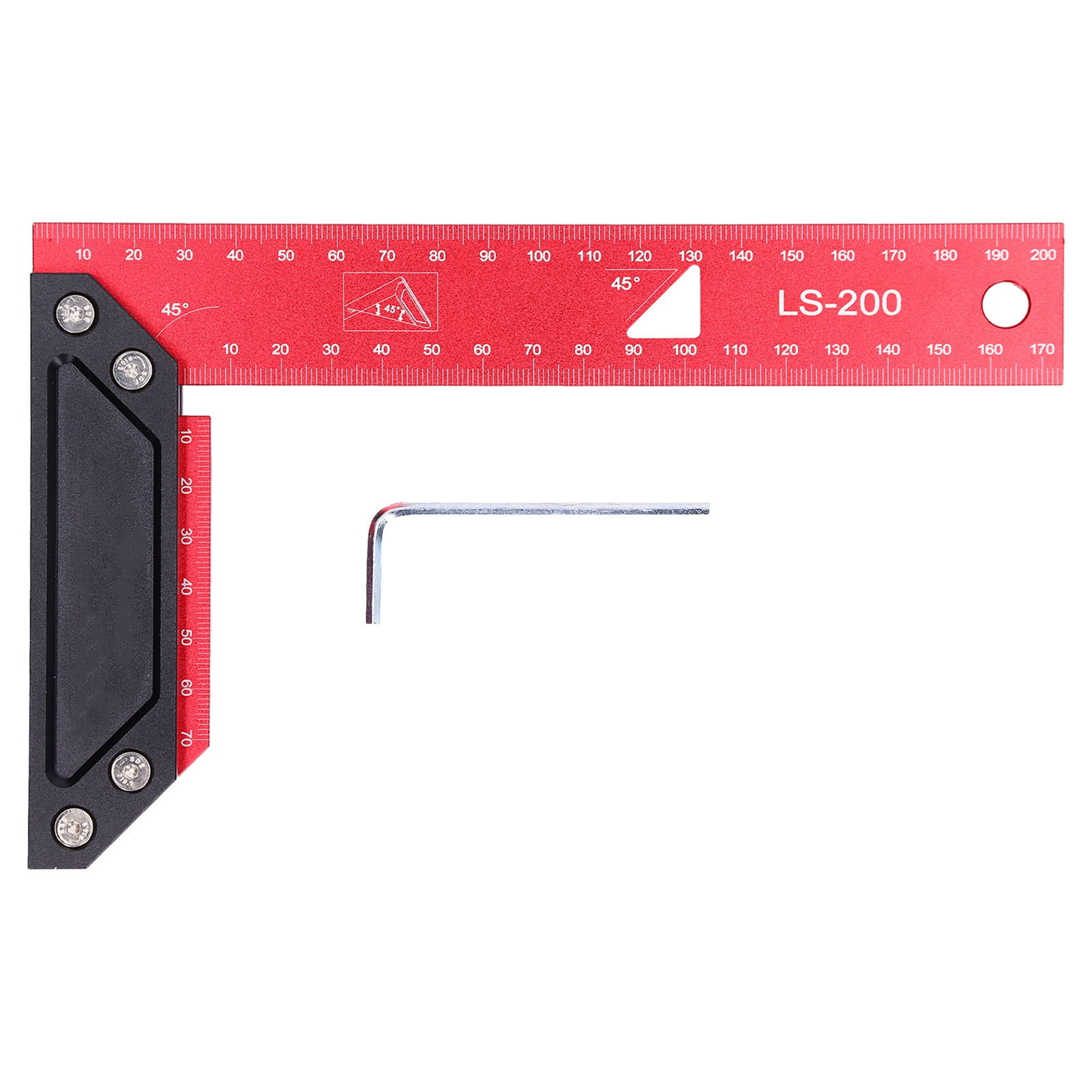 Aluminum Framing Woodworking Squares High Accuracy L Scribing Ruler