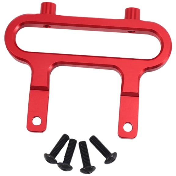 Aluminum Front Bumper Mount Holder Bracket for 1/10 Blackout XTE SC XBE (Pro) Upgrade Parts Accessories,Red
