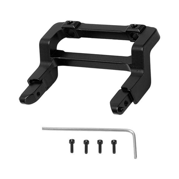 Aluminum Front Bumper Mount for 1/24 Scale RC Car - Upgrade Replacement Part - Black