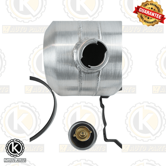 Aluminum Fuel Tank 1/4 NPT Out Gas Center Fill 1.75 Gallo 8"x8" Round M186