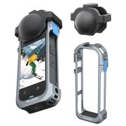 Aluminum Full Cage Camera Frame for Insta360 X5 with Lens Protective Cover Quick Release Expansion Mount