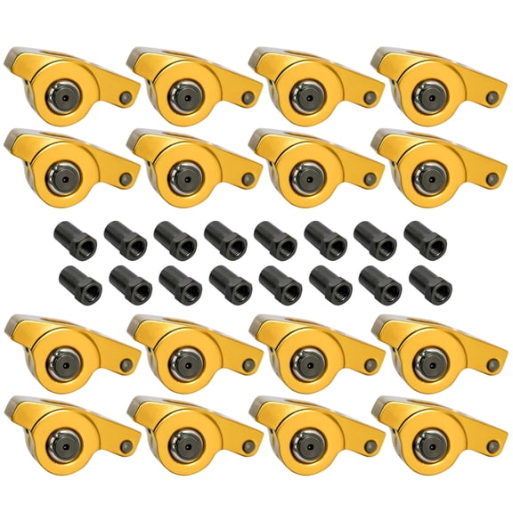 Aluminum Full Roller Rockers Arms Kit 1.6 Ratio 3/8" for Chevy Small Block 350