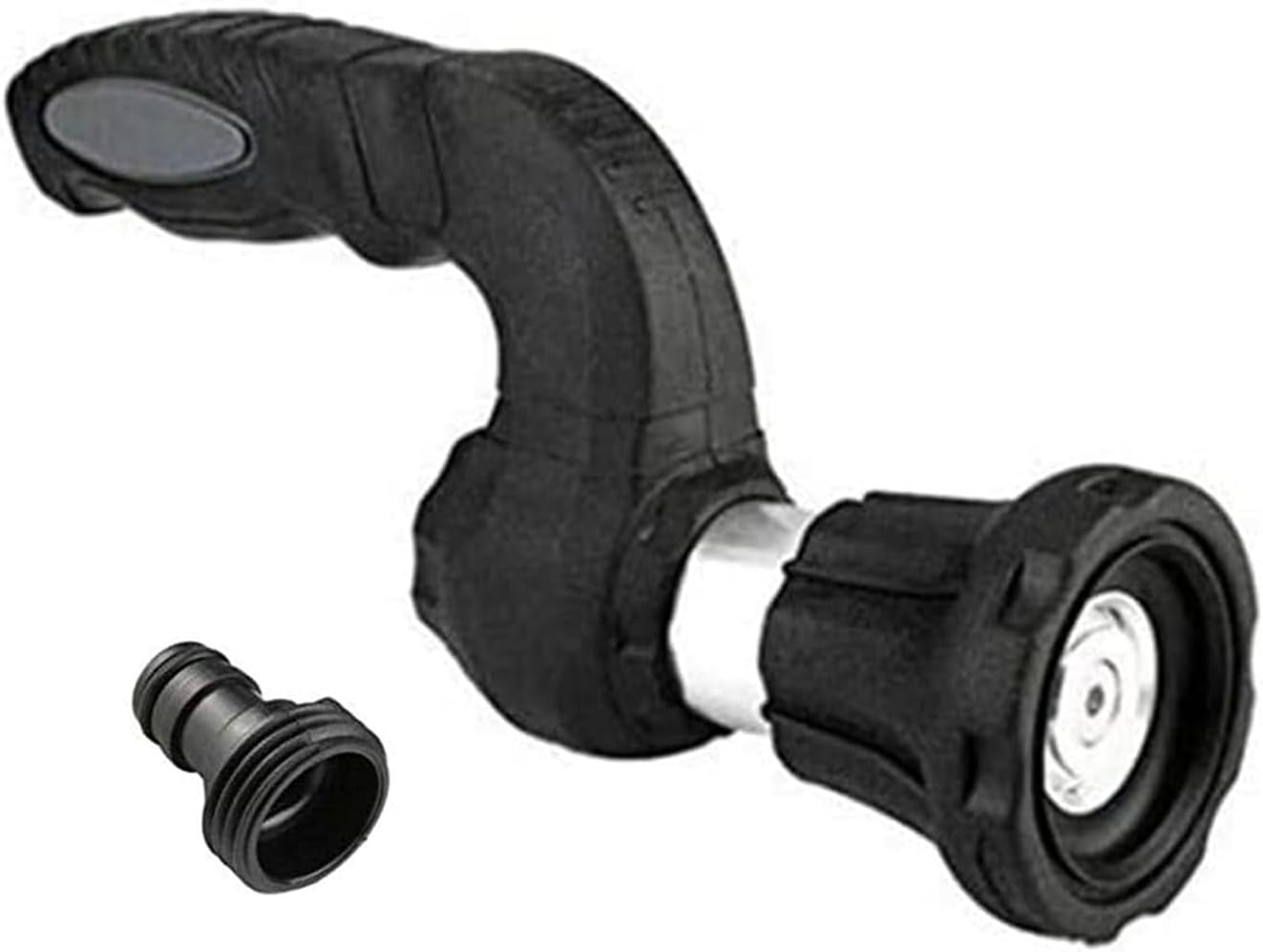 Aluminum Garden Hose Nozzle - Water Hose Nozzle Sprayer Heavy Duty, 5 Mode Adjustable & High Pressure Spray Nozzles with Ergonomic Handle for Garden Hose, Watering Plant & Lawn, Washing Car & Pet