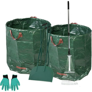 Ames Leaf Collecting Tool Set with Garden Claws and Collapsible Garden Waste Bag for Leaves, Mulch and Other Debris