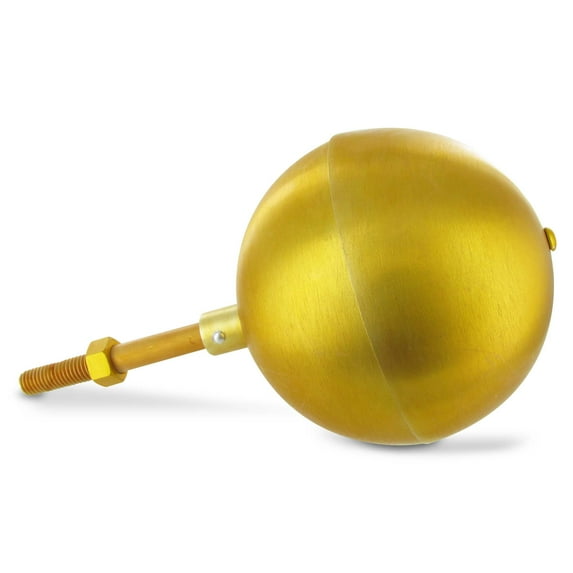 Aluminum Gold Ball Ornament - 5in