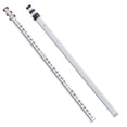 thumbnail image 1 of Aluminum Alloy Telescopic Leveling Rod 9 Feet 3 Sections Double Sided Scale 1/10ft with Bubble Level and Carrying Bag for Surveying Houses Walls Floors, 1 of 6