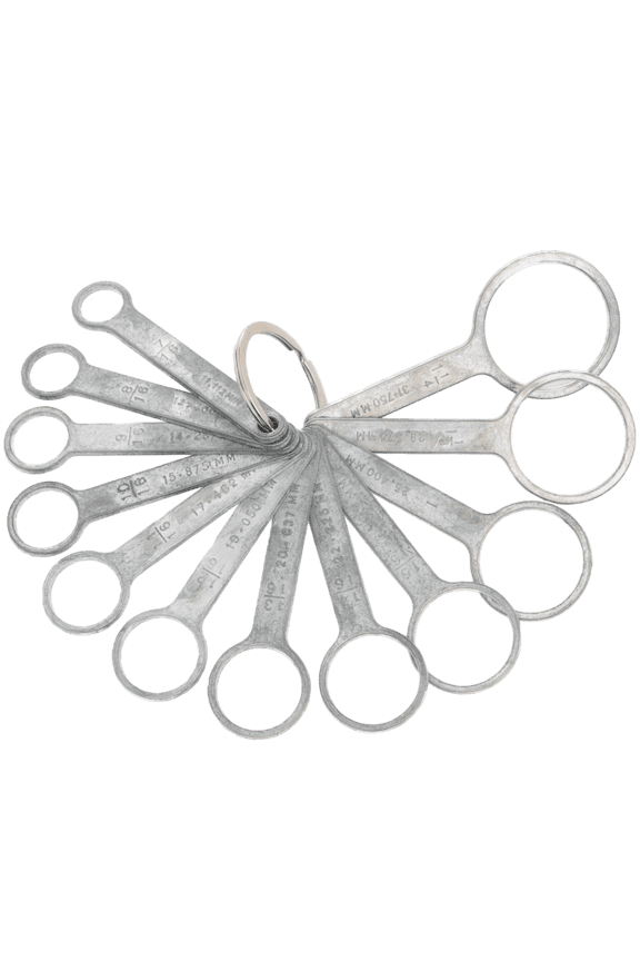 Aluminum Grape Sizing Rings 12-piece set