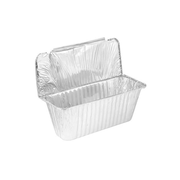Aluminum Grease Pan Liner - Silver - Large Capacity - Includes Lid