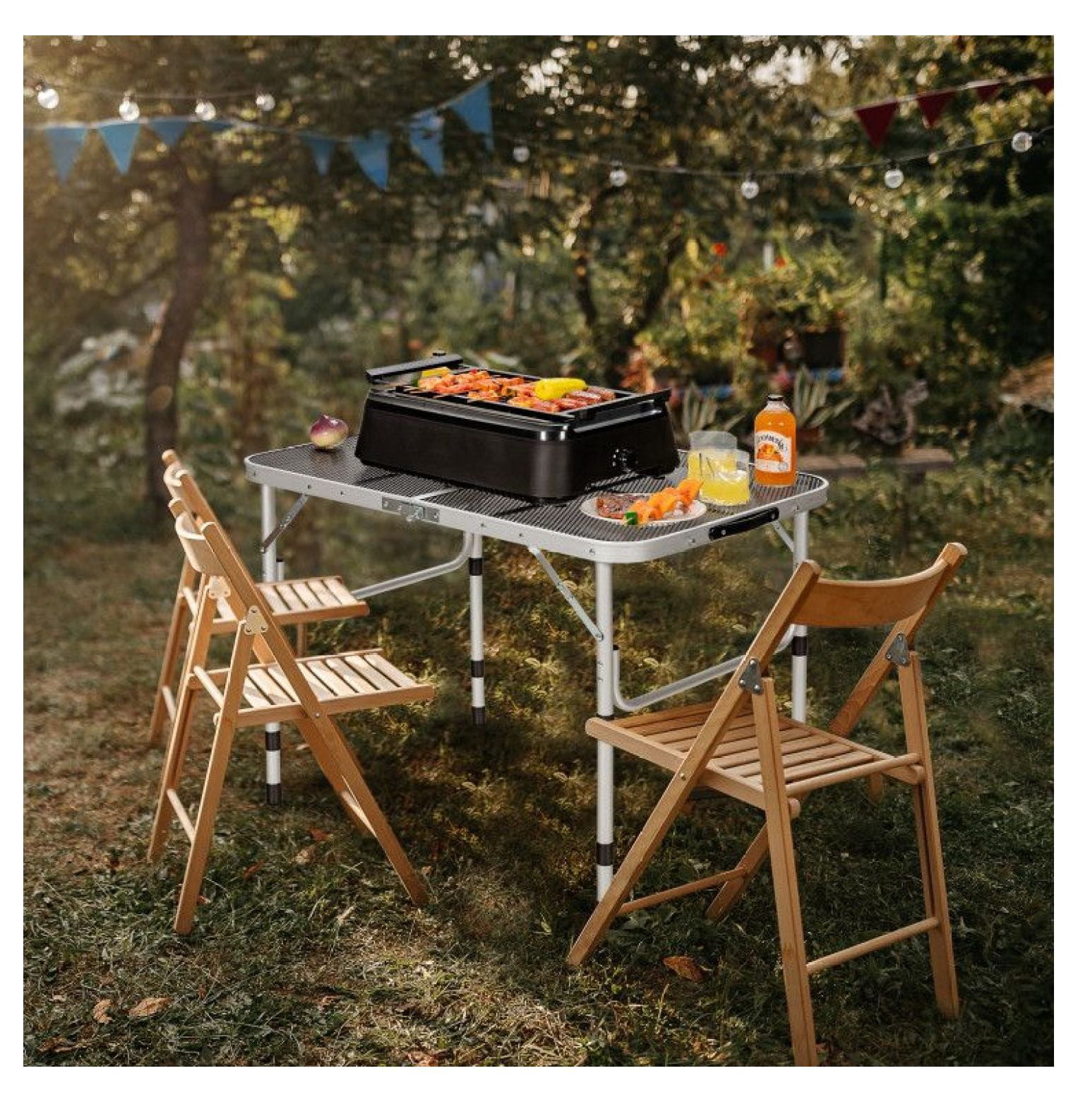 Aluminum Folding Table Furniture & Foldable Tables | Walmart