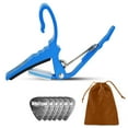 thumbnail image 1 of Aluminum Guitar Capo Bundle w/ 6 Picks & Bag - Silicone Padding for Guitar, Ukulele, Banjo, 1 of 10