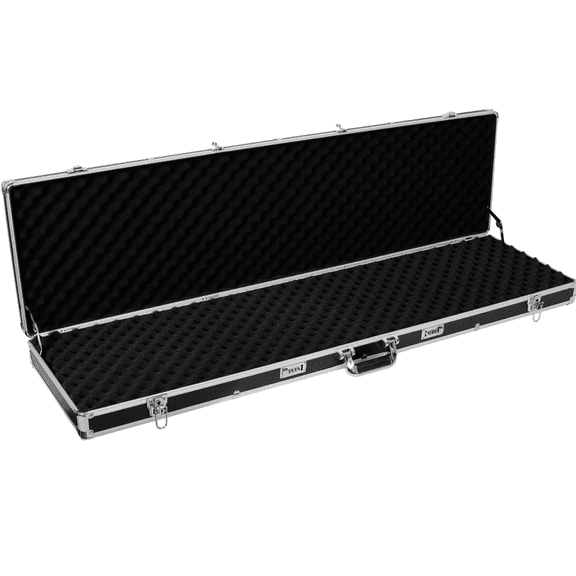 Aluminum Gun Lock Box Hard Case Secure Pistol Storage Black