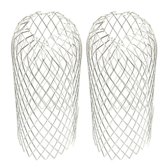 Aluminum Gutter Downspout Filter Guard - Mesh Screen Deflector, Easy Install, Prevent Clogs, Silver Metal Strainer for Rain Gutters