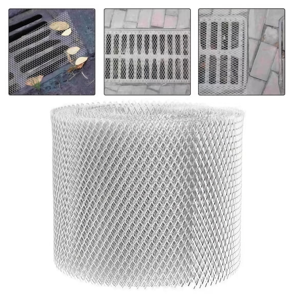 Aluminum Gutter Screen 5 x 236.22 Inch Alloy Eave Net Rain Trough ...