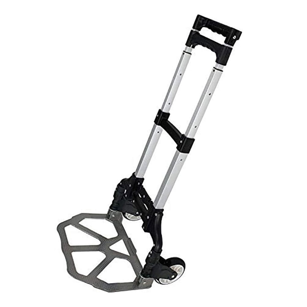 Aluminum Hand Cart, Folding Hand Truck Dolly, Portable Folding Trolley with Telescoping Handle