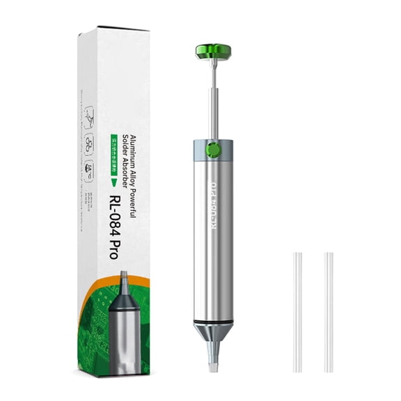 Aluminum Hand Pumps Manual Solder Extractor For Solder Debris Removal For Electronic Repair Work Cleans Accurate Welding