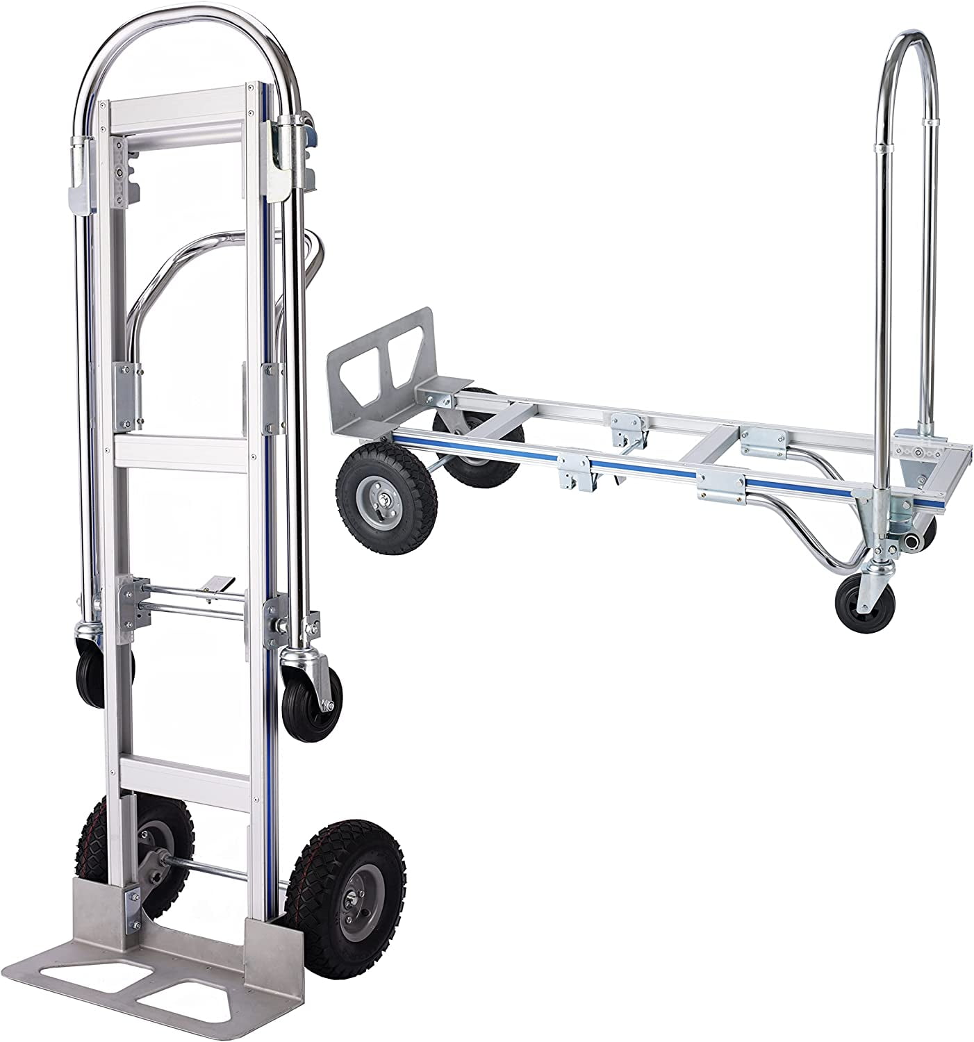 Osluken 3 In 1 Industrial Convertible Hand Truck Dolly, 1000LBS Capacity Stair Climbing Cart, Aluminum Hand Trucks Heavy Duty Stair Climbing Dolly With Wheels For Moving, Transport, 3 Positions - View #5