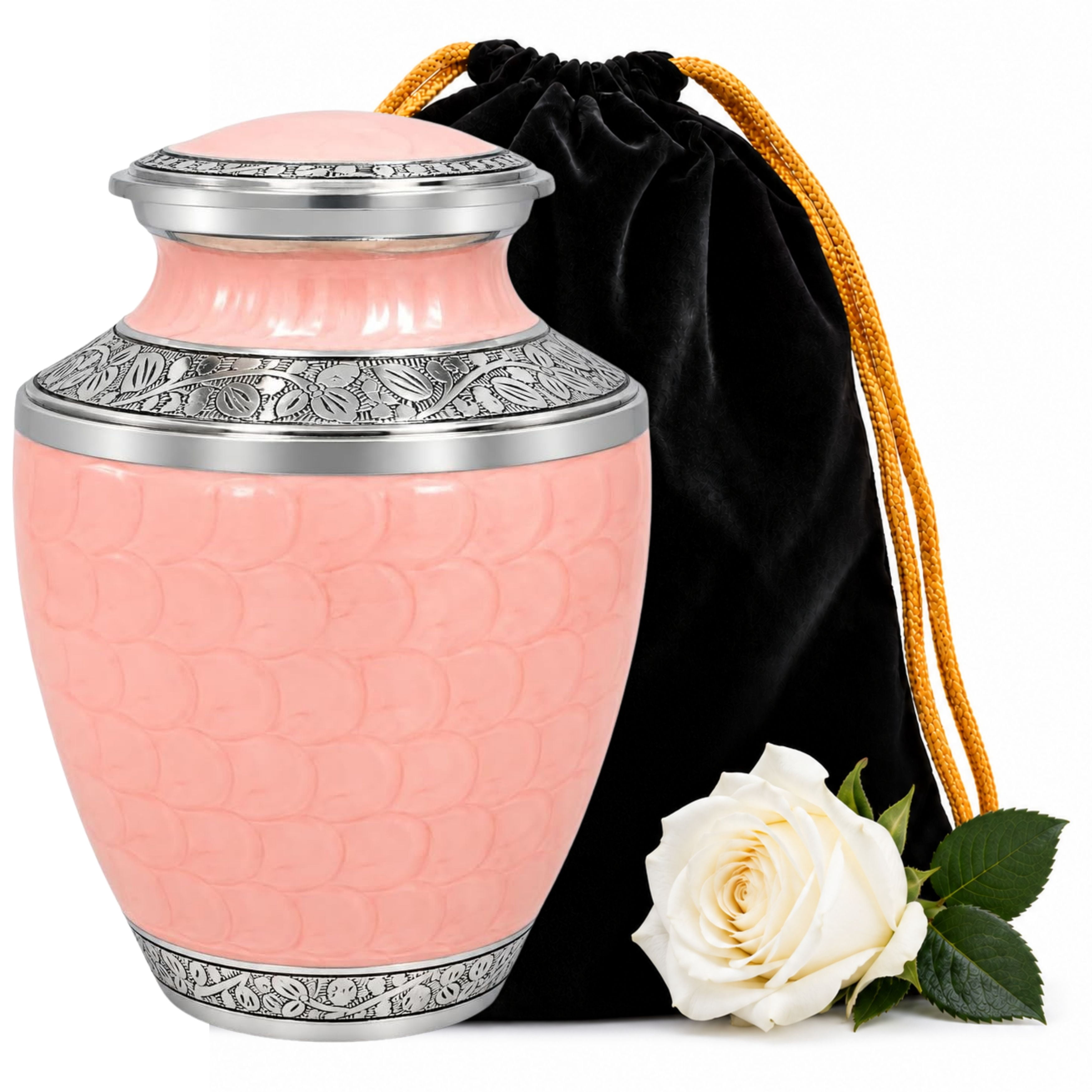 Humins Powder Aluminum Handcrafted Urn - Elegant Keepsake Holder for Adult Human ...