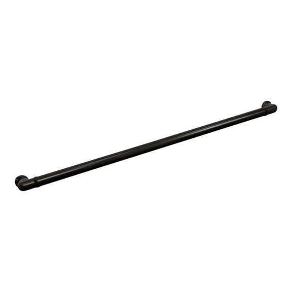 Aluminum Handrail Direct CHR Handrail Section with Return (10' Length,Chocolate) ADA Compliant